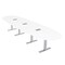 Skutchi Designs 45 in W, 165.75 in L, 29 in H, Engineered Wood Top, White HAR-BOVL-46X168-T-ELEC-XD09 - alternate 1